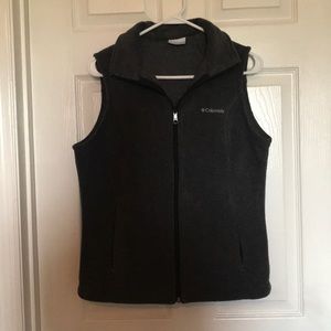 dark grey Columbia vest